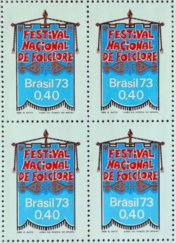 C 798 Selo Festival Nacional do Folclore Festa 1973 Quadra
