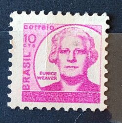 C 816 Selo Campanha Contra o Mal de Hansen Hanseniase Saude Weaber H16 1973 Circulado 3