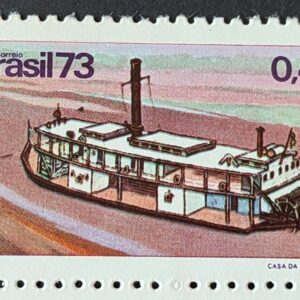 C 819 Selo Embarcacoes Tipicas Brasileiras Barco Navio Gaiola 1973