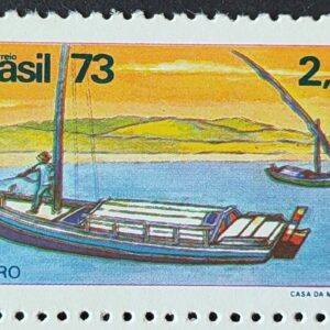 C 822 Selo Embarcacoes Tipicas Brasileiras Barco Navio Saveiro 1973