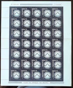 C 850 Selo Congresso de Telecomunicacoes Comunicacao 1974 Folha