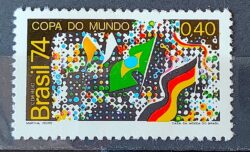 C 853 Selo Campeao Mundial de Futebol Alemanha 1974