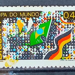 C 853 Selo Campeao Mundial de Futebol Alemanha 1974 Variedade Impressao