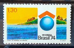 C 856 Selo Congresso Credito Imobiliario Poupanca Economia 1974 MH