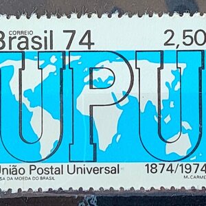 C 858 Selo Centenario da Uniao Postal Universal UPU Servicos Postais 1974
