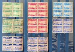 Selo Replica Graf Zeppelin Com Variedade Em Quadra Envelhecido