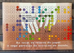 B 43 Bloco 150 Anos Publcacao em Braille Mao 1979