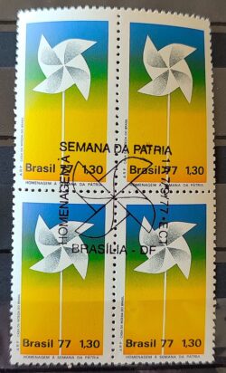 C 1005 Selo Semana da Patria Catavento 1977 CBC BSB