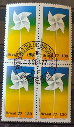 C 1005 Selo Semana da Patria Catavento 1977 Quadra CPD BSB