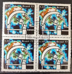 C 1008 Selo Sesquicentenario Observatorio Nacional Ciencia 1977 Quadra CBC BSB