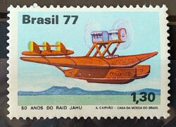 C 1009 Selo Aviacao Civil Aviao Raid Jahu 1977