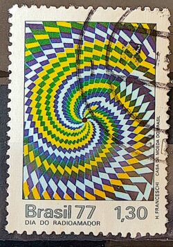 C 1012 Selo Dia do Radioamador Comunicacao 1977 Circulado 1