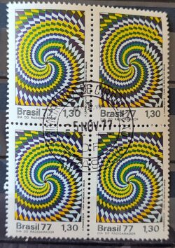 C 1012 Selo Dia do Radioamador Comunicacao 1977 Quadra CPD BSB