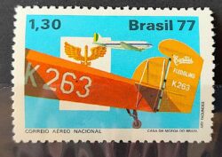 C 1020 Selo Integracao Nacional Aviao Transporte 1977