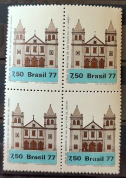 C 1025 Selo Arquitetura Religiosa Igreja Mosteiro Sao Bento Religiao 1977 Quadra