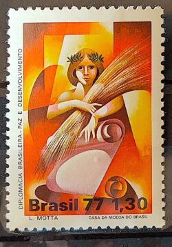 C 1028 Selo Diplomacia Brasileira Relacoes Internacionais 1977