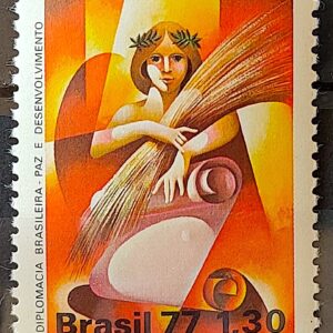 C 1028 Selo Diplomacia Brasileira Relacoes Internacionais 1977