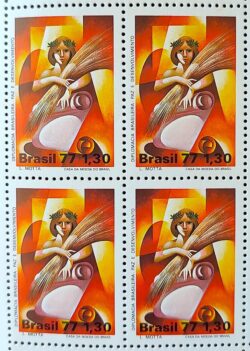 C 1028 Selo Diplomacia Brasileira Relacoes Internacionais 1977 Quadra