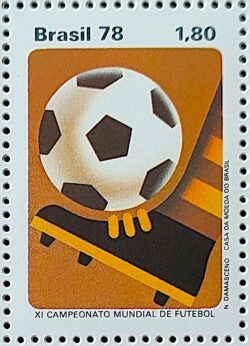 C 1030 Selo Copa do Mundo de Futebol Argentina 1978