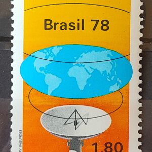 C 1035 Selo Dia Mundial das Telecomunicacoes Comunicaccao Mapa 1978