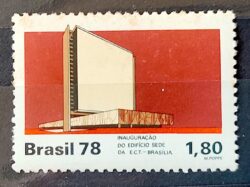 C 1040 Selo Edificio Sede da ECT Correios Servicos Postais 1978 2