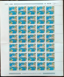 C 1042 Selo Aviao Raid Savoia Marchetti S64 Carlos Del Prete Arturo Ferrarin 1978 Folha