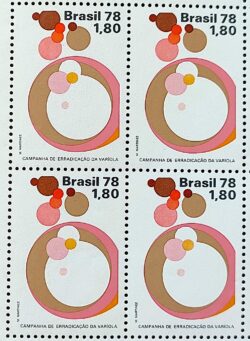 C 1043 Selo Erradicacao da Variola Saude 1978 Quadra