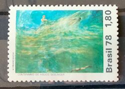 C 1045 Selo Centenario Pintor Helios Seelinger Arte 1978 1