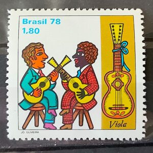 C 1046 Selo Instrumentos Musicais Viola Musica 1978