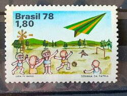 C 1049 Selo Semana da Patria Aviao Crianca 1978 2