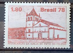C 1050 Selo Igreja do Patio do Colegio Religiao Arquitetura 1978 1