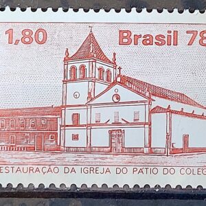C 1050 Selo Igreja do Patio do Colegio Religiao Arquitetura 1978 1