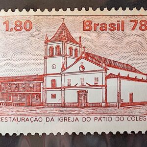 C 1050 Selo Igreja do Patio do Colegio Religiao Arquitetura 1978 3