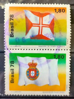 C 1055 Selo Lubrapex Bandeira Ordem de Cristo 1978
