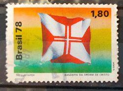 C 1055 Selo Lubrapex Bandeira Ordem de Cristo 1978 Circulado 1