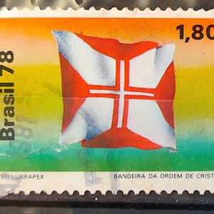C 1055 Selo Lubrapex Bandeira Ordem de Cristo 1978 Circulado 1