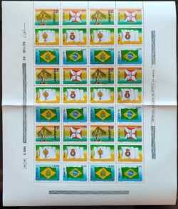 C 1055 Selo Lubrapex Bandeira Ordem de Cristo Imperio 1978 Folha