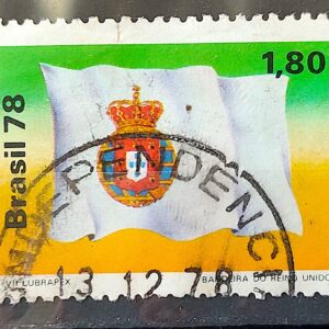 C 1057 Selo Lubrapex Bandeira Reino Unido 1978 Circulado 2