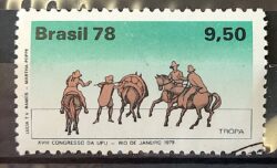 C 1060 Selo Transportes Postais Caminhao Servicos Postais 1978 Circulado 1