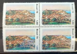 C 1069 Selo Paisagem Brasileira na Pintura Morro do Castelo 1978 Quadra