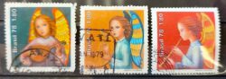 C 1071 Selo Natal Anjo Musica Instrumento Musical Alaude Lira Flauta 1978 Serie Completa Circulado 2