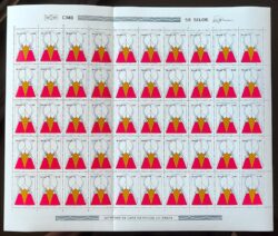 C 1074 Selo Acao de Gracas Religiao 1978 Folha