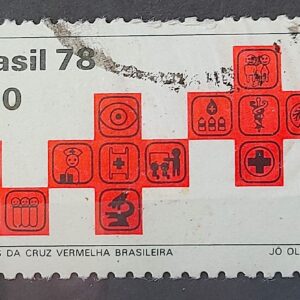C 1075 Selo Cruz Vermelha Saude 1978 Circulado 1