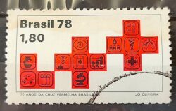 C 1075 Selo Cruz Vermelha Saude 1978 Circulado 2