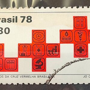 C 1075 Selo Cruz Vermelha Saude 1978 Circulado 2