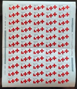 C 1075 Selo Cruz Vermelha Saude 1978 Folha