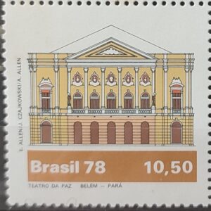 C 1076 Selo Teatros Brasileiros Arquitetura Arte Teatro da Paz 1978