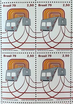C 1079 Selo Metro do Rio de Janeiro Trem 1979 Quadra