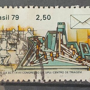 C 1082 Selo Congresso da UPU Uniao Postal Universal Servico Postal Triagem 1979 Circulado 1