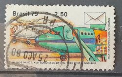 C 1083 Selo Congresso da UPU Uniao Postal Universal Servico Postal Aviao 1979 Circulado 1